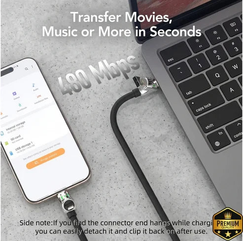 4-in-1 USB Fast Charging Cable - 240W
